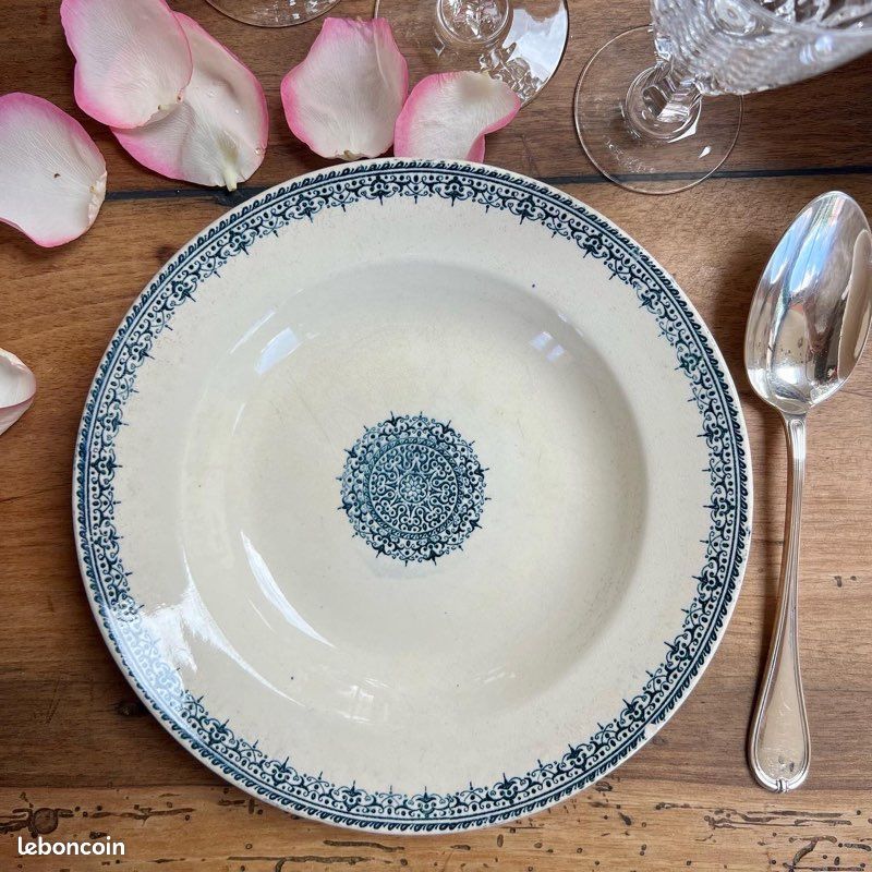 Duo de charme assiettes creuses terre de fer - Mousseline (image 5)