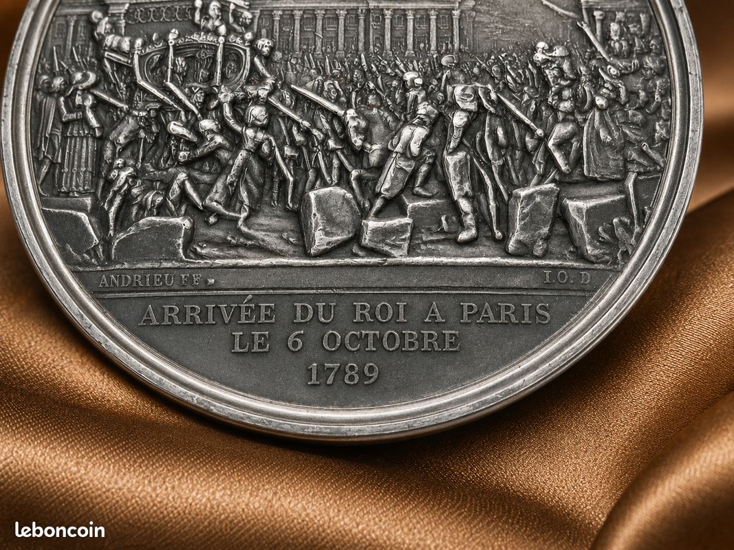 Médaille Commémorative Française 1783 – Pièce Octogonale à L'effigie De Louis XVI, Collection Et Cadeau Souvenir