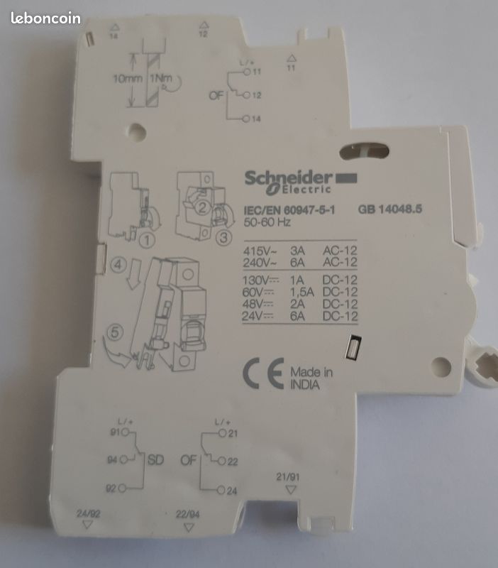 Contacteur OF/SD Schneider Acti9 A9A26929 (image 3)