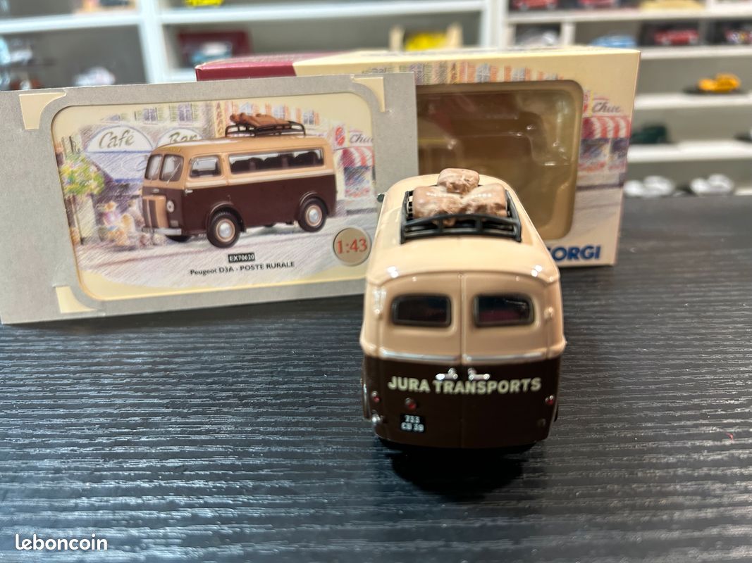 Peugeot D3A yellow and blue PEUGEOT SERVICE (Gorgi) – Bernard Miniatures