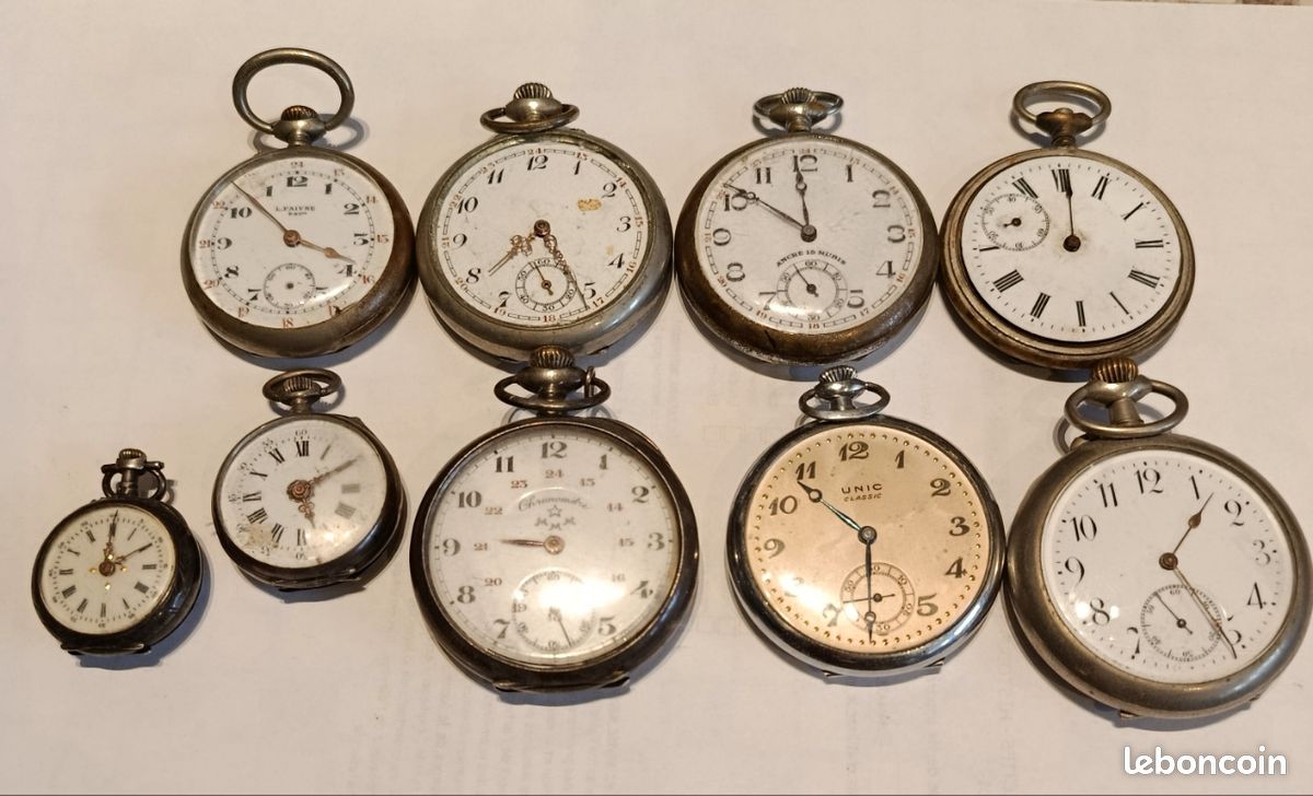 Montre à Gousset De Collection - Dimensions 5.5 X 7 Cm - Occasion Très Bon État (Unisexe)