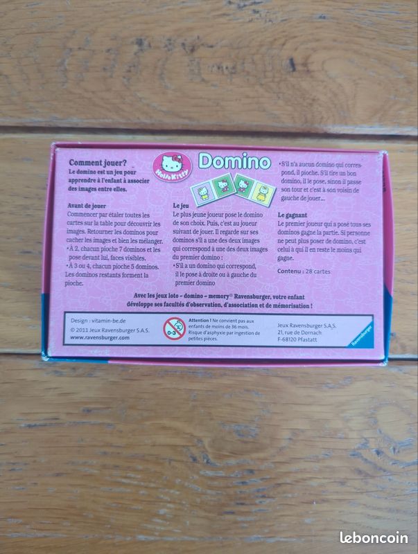 Jeu de Dominos Hello Kitty (image 2)