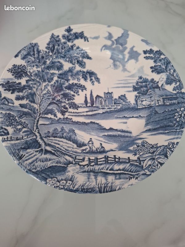 Assiettes procelaine vintage (image 2)