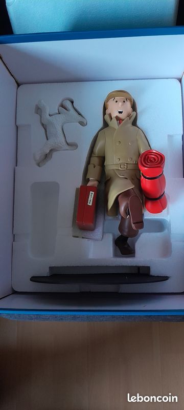 Rare figurine Tintin Milou marque JIM 1965 en parfait état