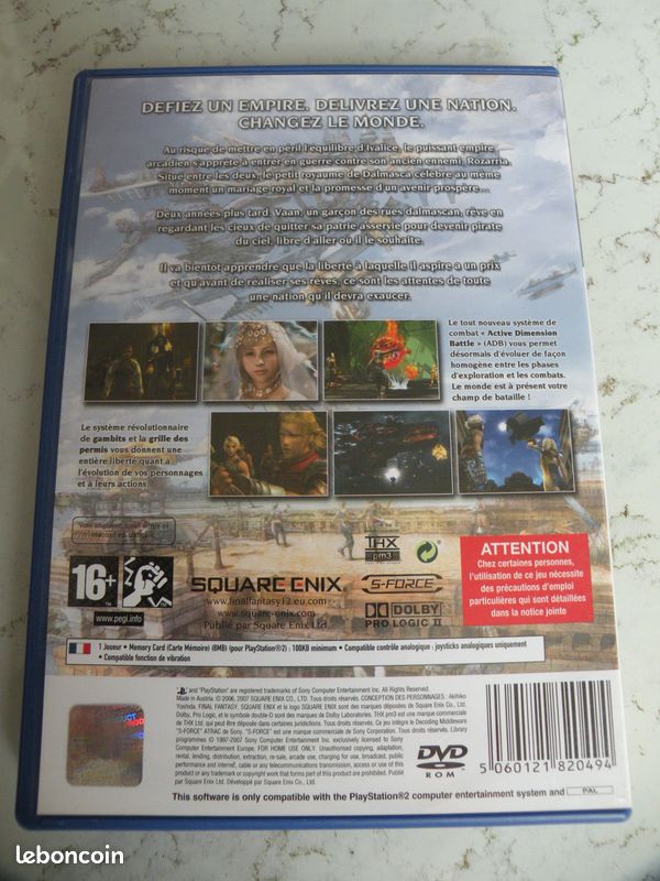 Jeu PS2 Final Fantasy 12 (image 3)