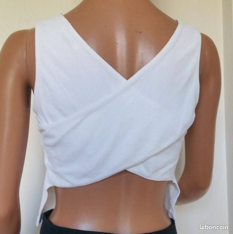 Haut CroisÃ© Dans Le Dos Haut Dos Nu Croisé En Satin Avec Dos