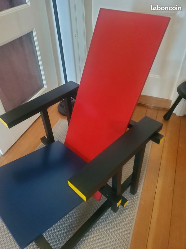 Fauteuil red &blue de Rietveld (image 3)