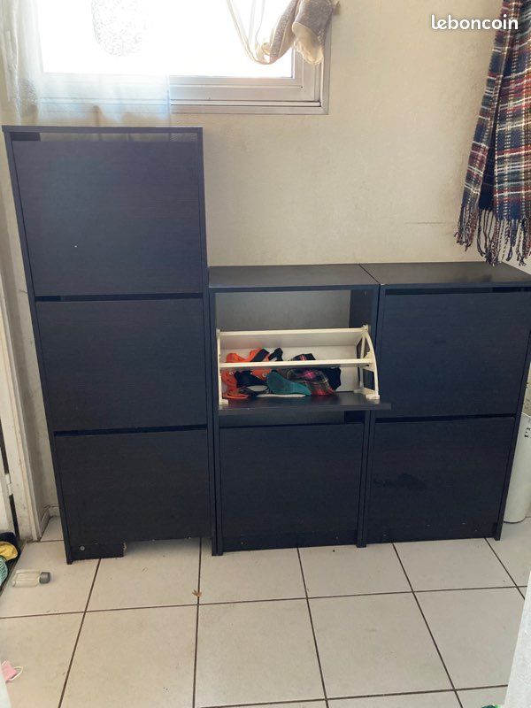 Caissons pour chaussures Ikea noirs (image 1)