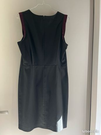 Robe KOOKAI Noire Taille 38 - Style Marin En Soie - Occasion Très Bon État (Quasi Neuve)