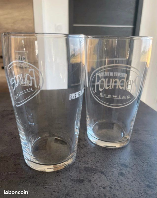2 verres à bière 50cl Founders (image 1)