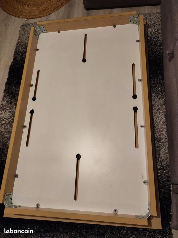 Grande table en bois avec rallonge pour 8 convives (image 3)