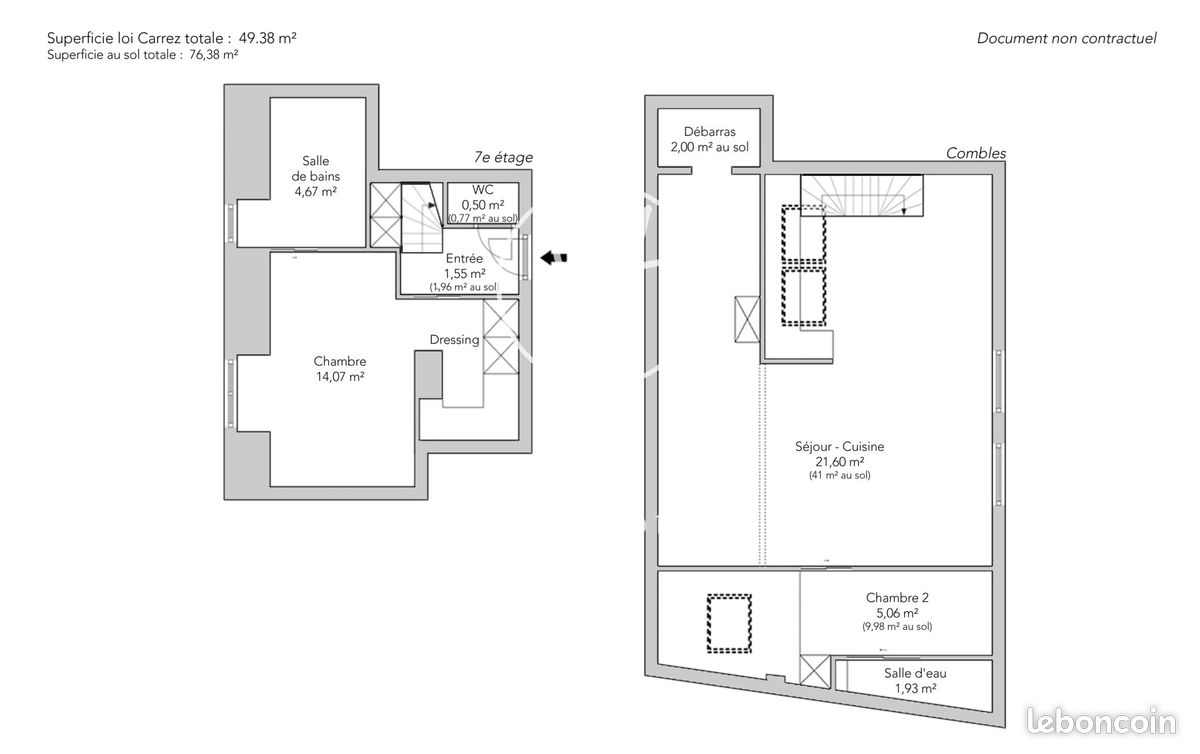 Duplex 3 pièces 51 m² (image 9)