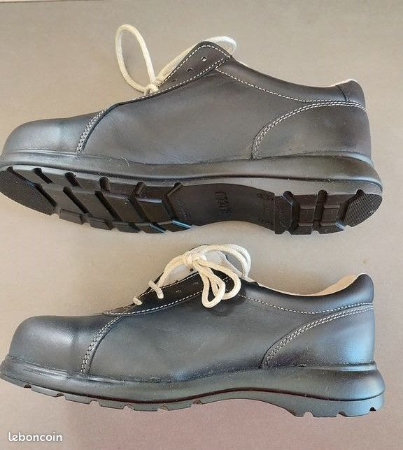 Chaussures Richelieu Femme à lacets simples, talon épais, noir MR™ Noir