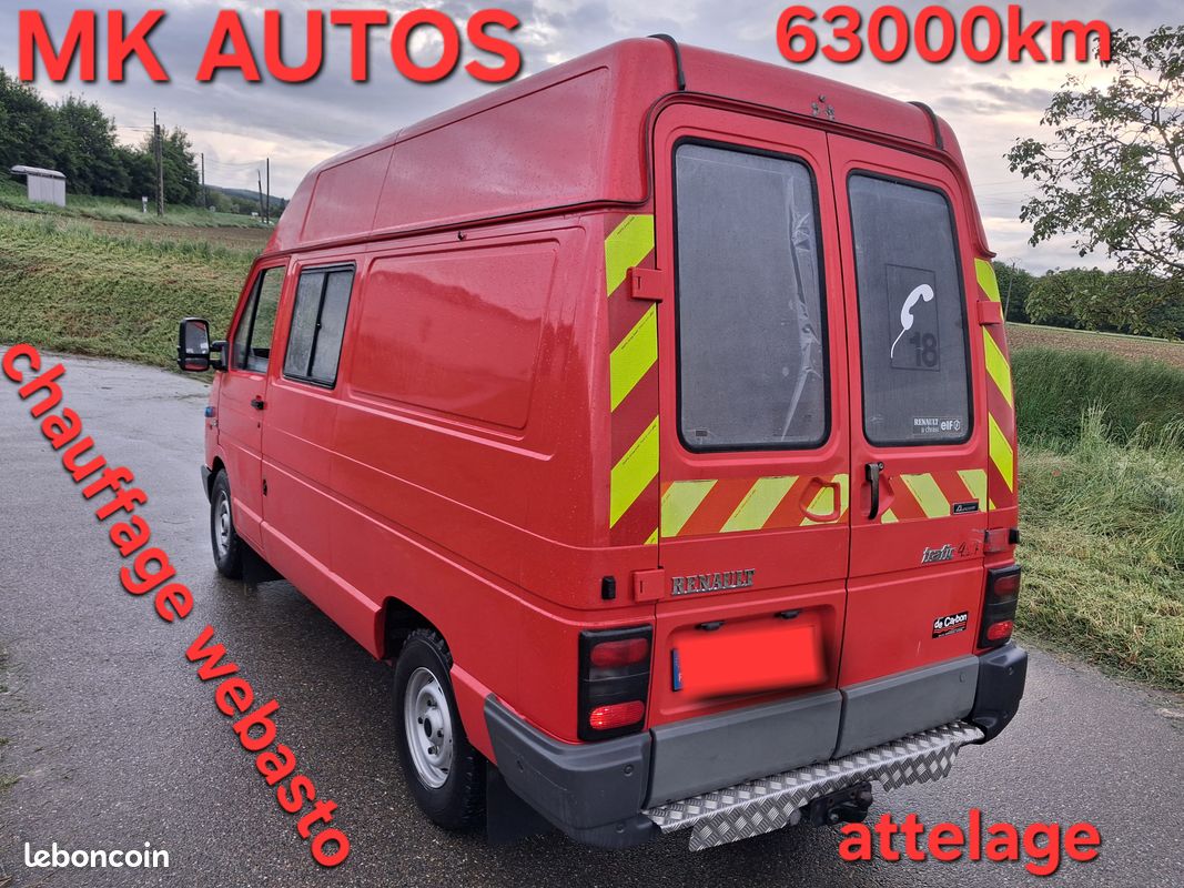 Trafic 4x4 2.5 Diesel sofim 063000km 1er main pompiers 🚒 MK autos (image 3)