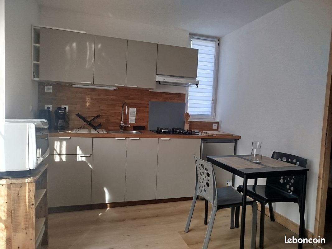 T2 meublé 24m2 courts et moyens séjours, 260 la semaine (image 1)