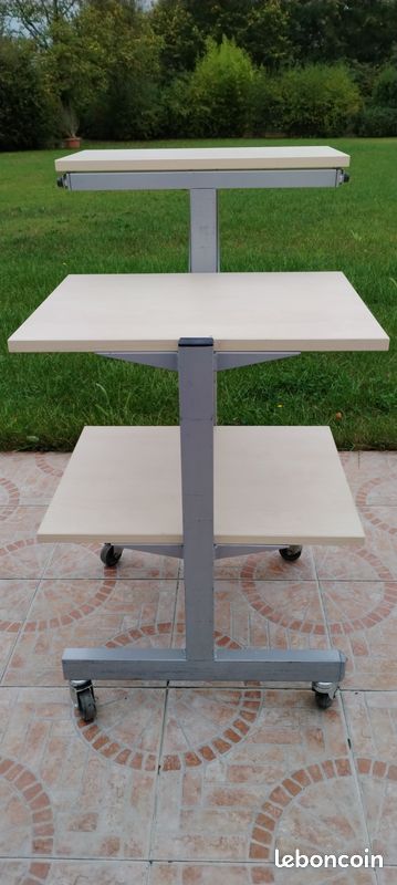 Table Chariot 4 roulettes + étagère amovible (image 3)
