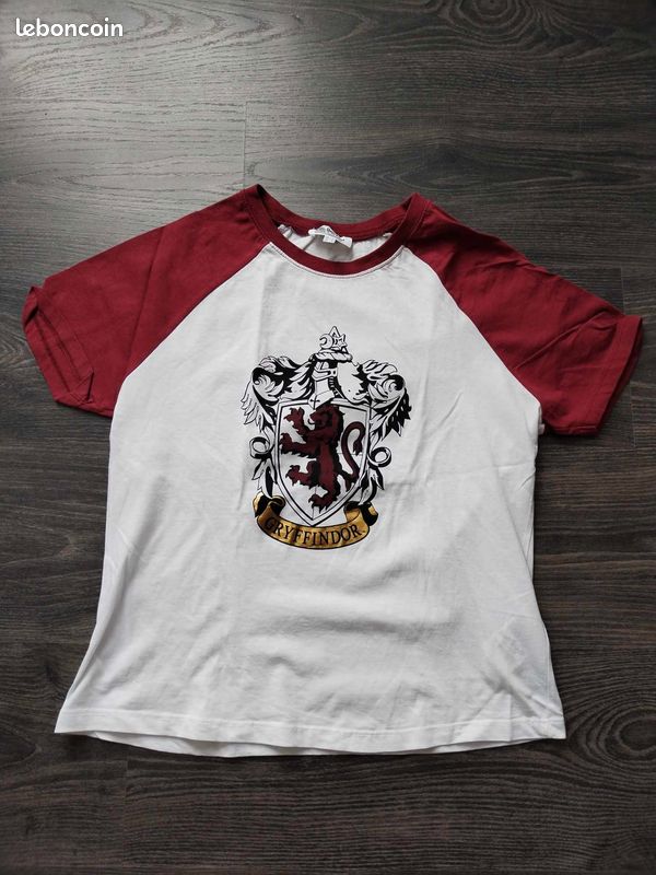 T-shirt Harry Potter Jennyfer - Blanc Et Rouge - Taille S - Neuf Sans étiquettes