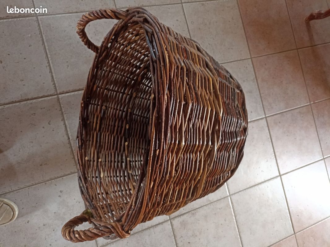 Grande panière artisanale en osier (image 2)
