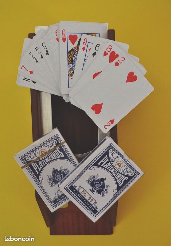 Sabot De Cartes 4/6 Decks - Distributeur Réutilisable PP Pour Poker, Texas Hold'em, Jeux De Société