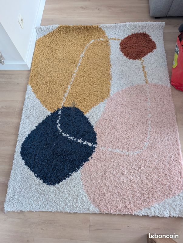 Tapis Shaggy Aquarelle - Nazar Rugs - 120x160 cm (image 1)
