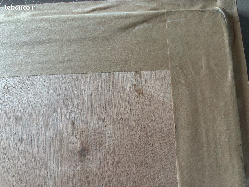 Pêle-mêle 53x43 encadrement Bois fond Toile de jouy vieux rose (image 10)