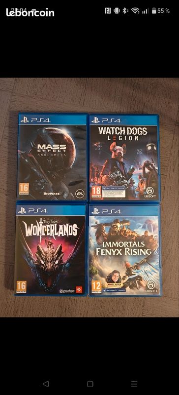 Lot XBOX 360 (PAL FR) - 4 jeux complets de type Action & Aventure