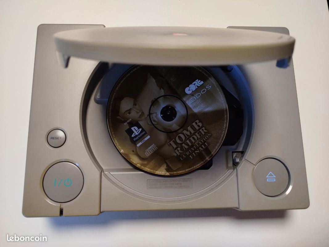 PlayStation PS1 console complète SCPH-9002 + manette + carte mémoire + jeu Tomb Raider 4 (image 5)