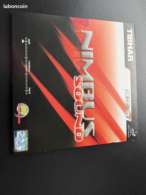 Tibhar Revêtement De Table De Tennis Nimbus Soft - Version Souple Et Élastique Pour Attaque Contrôlée