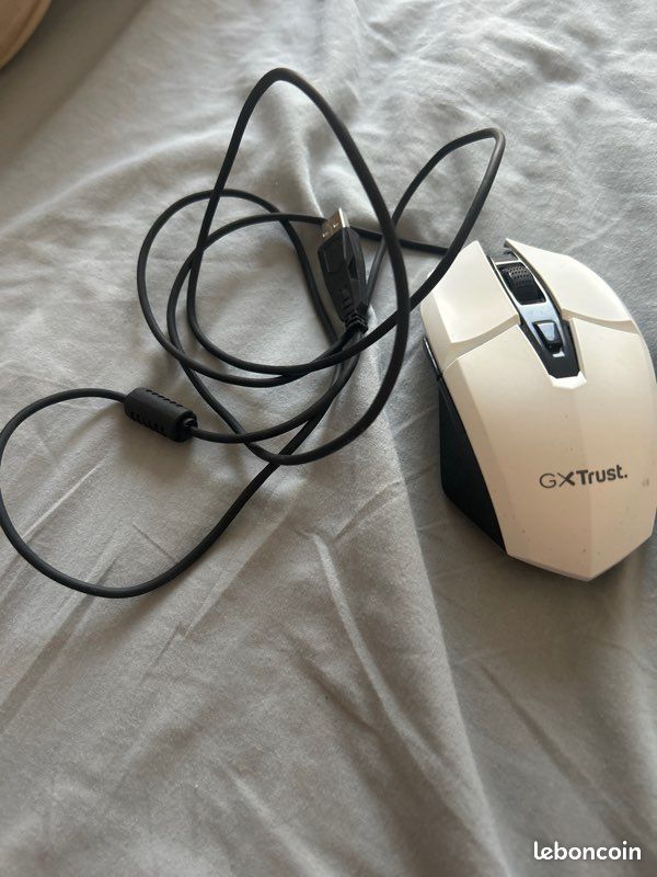 Souris, GX trust blanche avec fil (image 1)