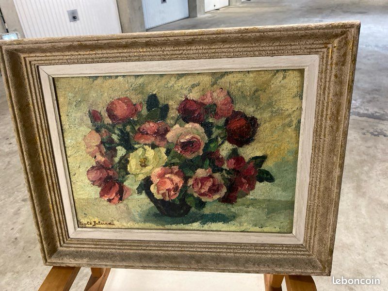 Tableau de fleurs début XIXe siècle vers 1800 | GSLR Antiques
