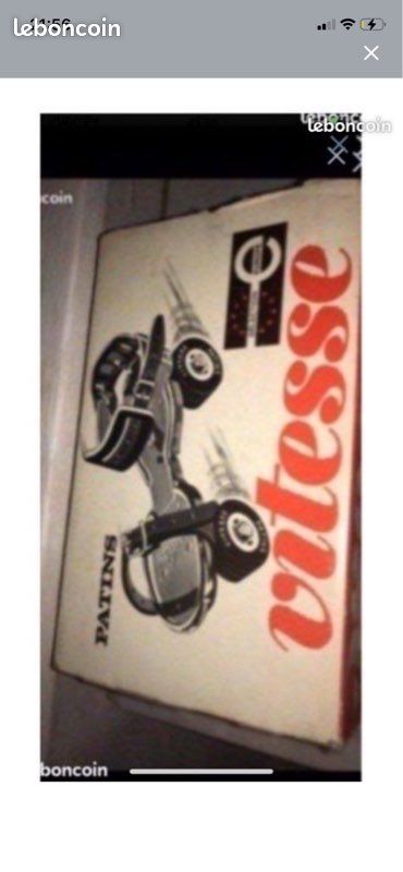 Patins à Roulettes Vitesse Vintage Années 70 - Modèle As - Occasion (manquent Freins)