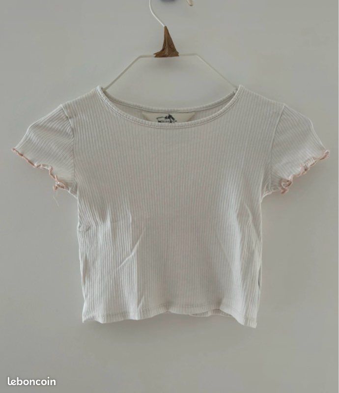 H&M Girls White Graphic T-Shirt, 10-11 Years, Logo Style