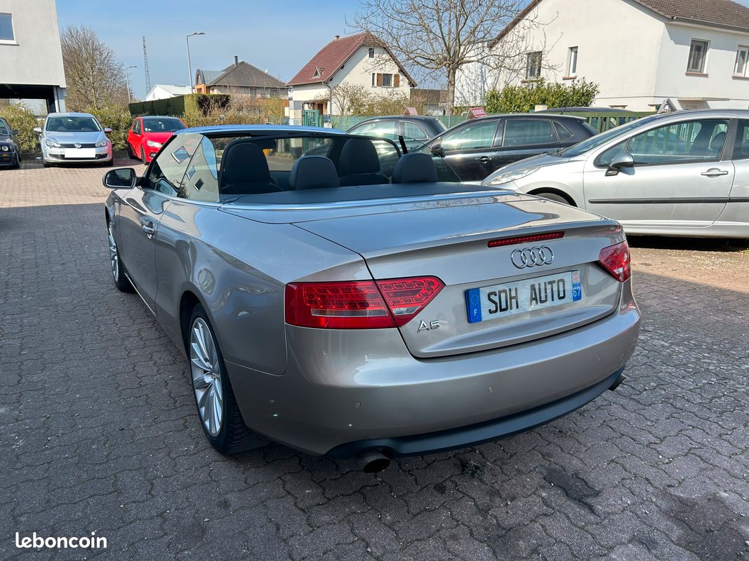 Audi A5 Cabriolet 2.0 TFSI 180ch Ambition Luxe Garantie 12 Mois Internationale (image 2)