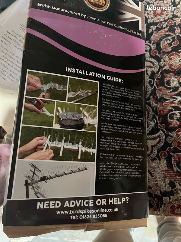 Defender tv aerial bird spikes (image 3)
