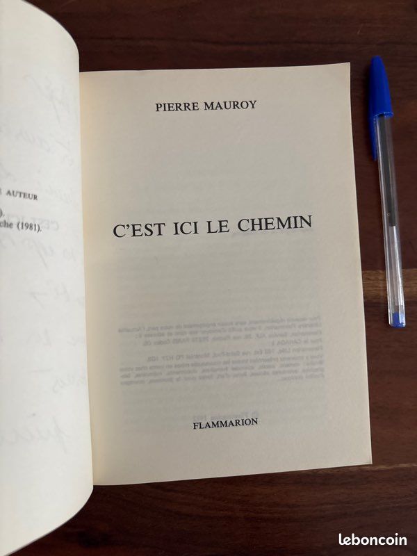 Pierre Mauroy - C est ici le chemin - dédicacé (image 4)
