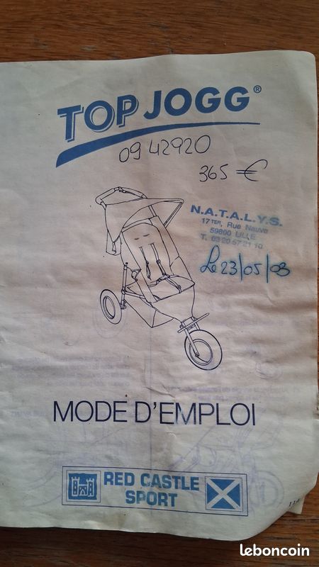 Poussette tout terrain sport - RedCastle Top Jogg 2003 + Nacelle (image 2)