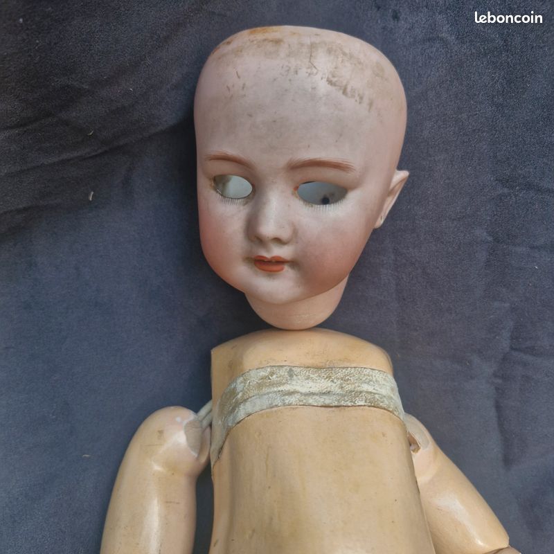 Poupee ancienne tete dep en porcemaine et corps bebe jumeau diplome d honneur (image 2)