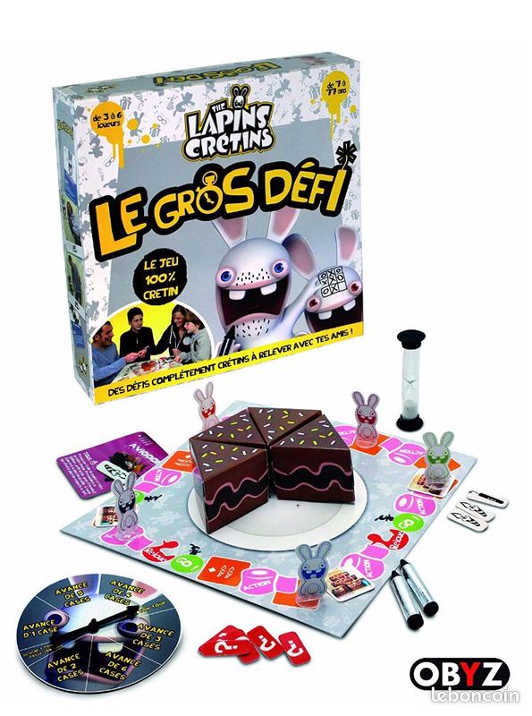 Jeu de Plateau 'Lapins Cretins' - Le Gros Défi (image 1)
