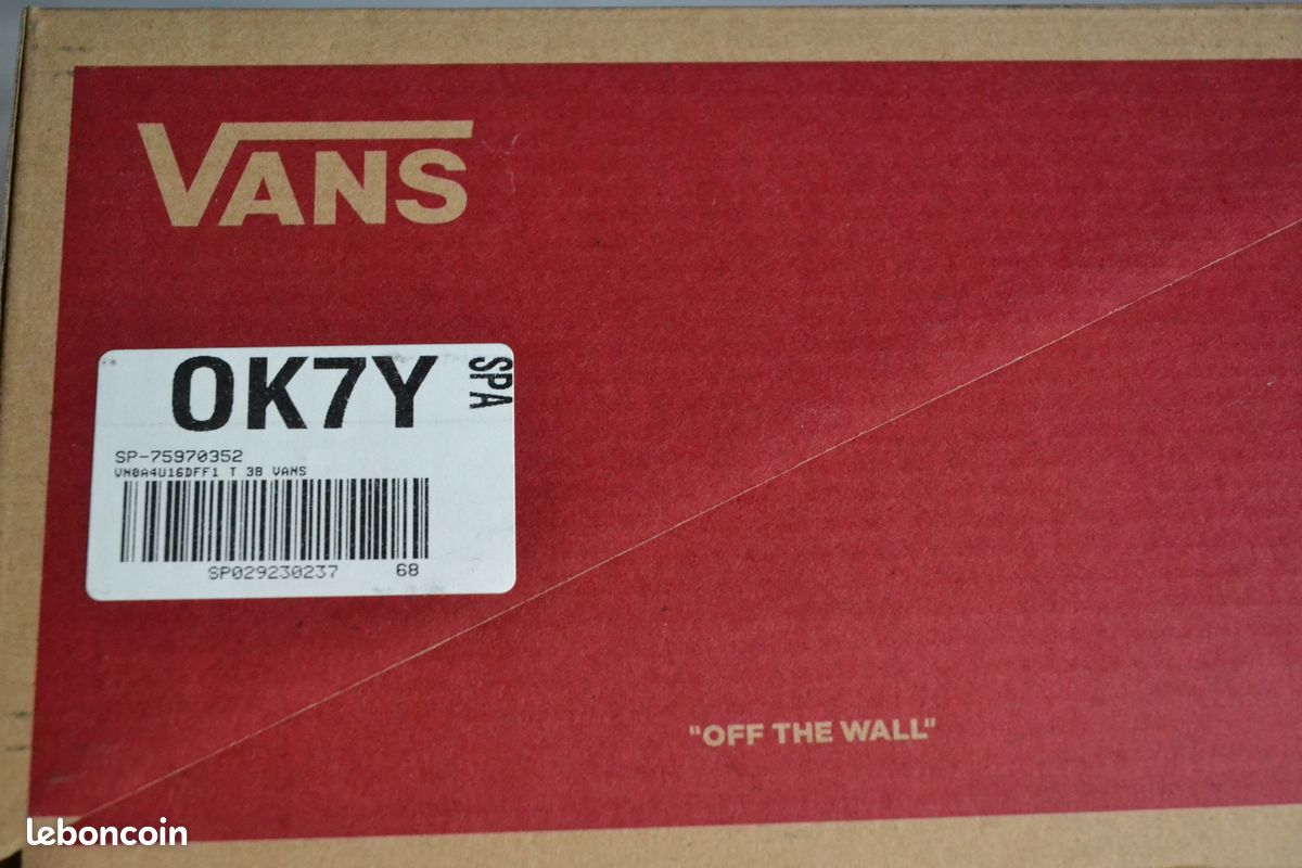 Baskets VANS SK8-Hi femme beige taille 38 [Neuves] (image 4)