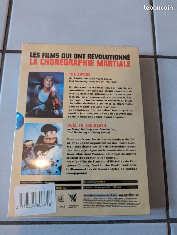 Les Contes du Sabre (The Sword & Duel to the death) DVD Neuf (image 2)