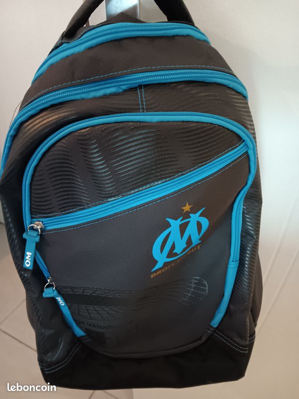 Cartable Olympique De Marseille (OM) - Collection Officielle - Taille 34x16x41 Cm