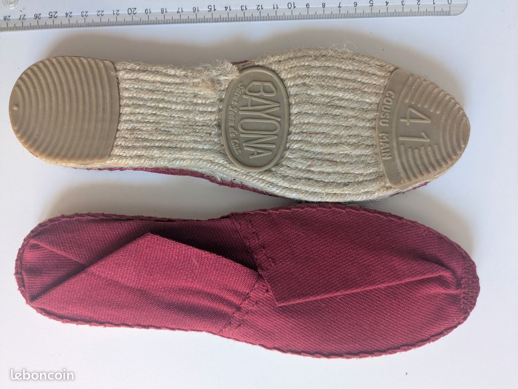 Espadrilles Bayona Rouges Neuves Chaussures