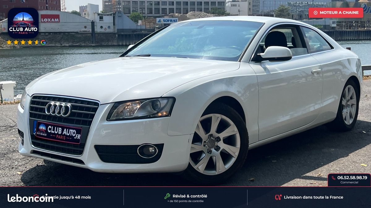 AUDI A5 COUPE TFSi 180 — ENTRETIEN COMPLET— DESIGN INTEMPOREL — INTERIEUR CUIR - BOITE 6 RAPPORTS (image 1)