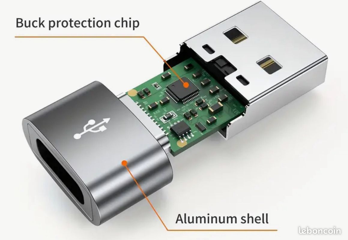Adaptateur USB vers UDB-C neuf (image 2)