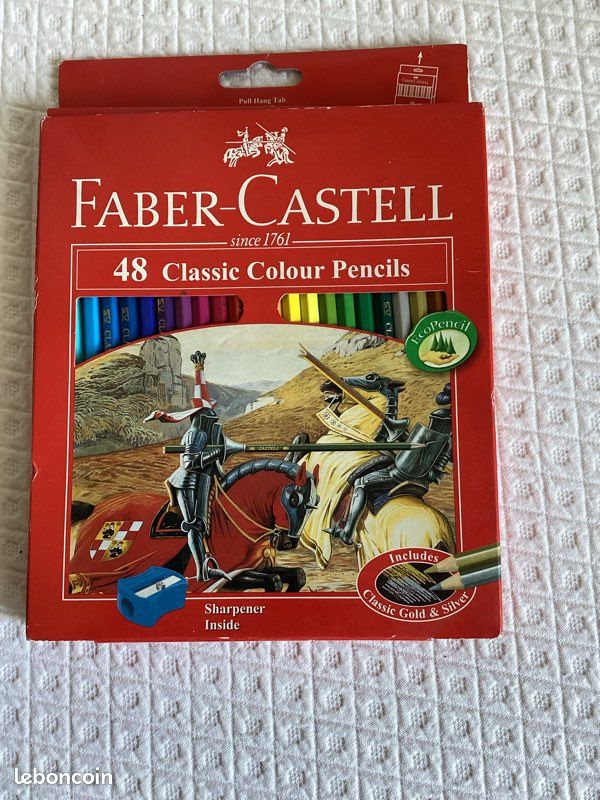 Boîte de 48 crayons de couleurs Faber-Castell Classic – État neuf (image 1)