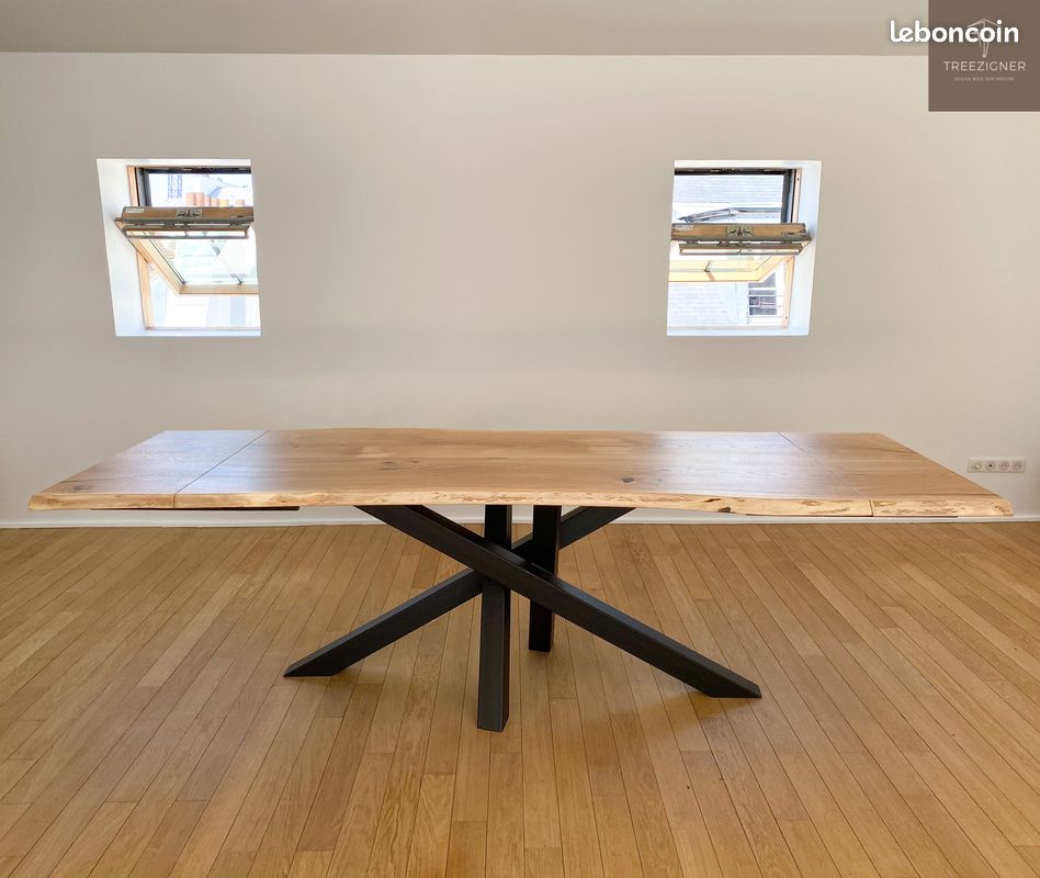Table à Rallonges Bois Massif Sur Mesure (image 2)