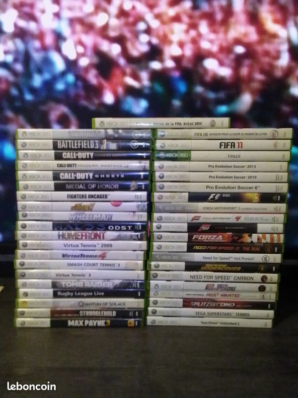 Xbox 360 kinect 2 manettes sans fil et 41 de tout (image 1)