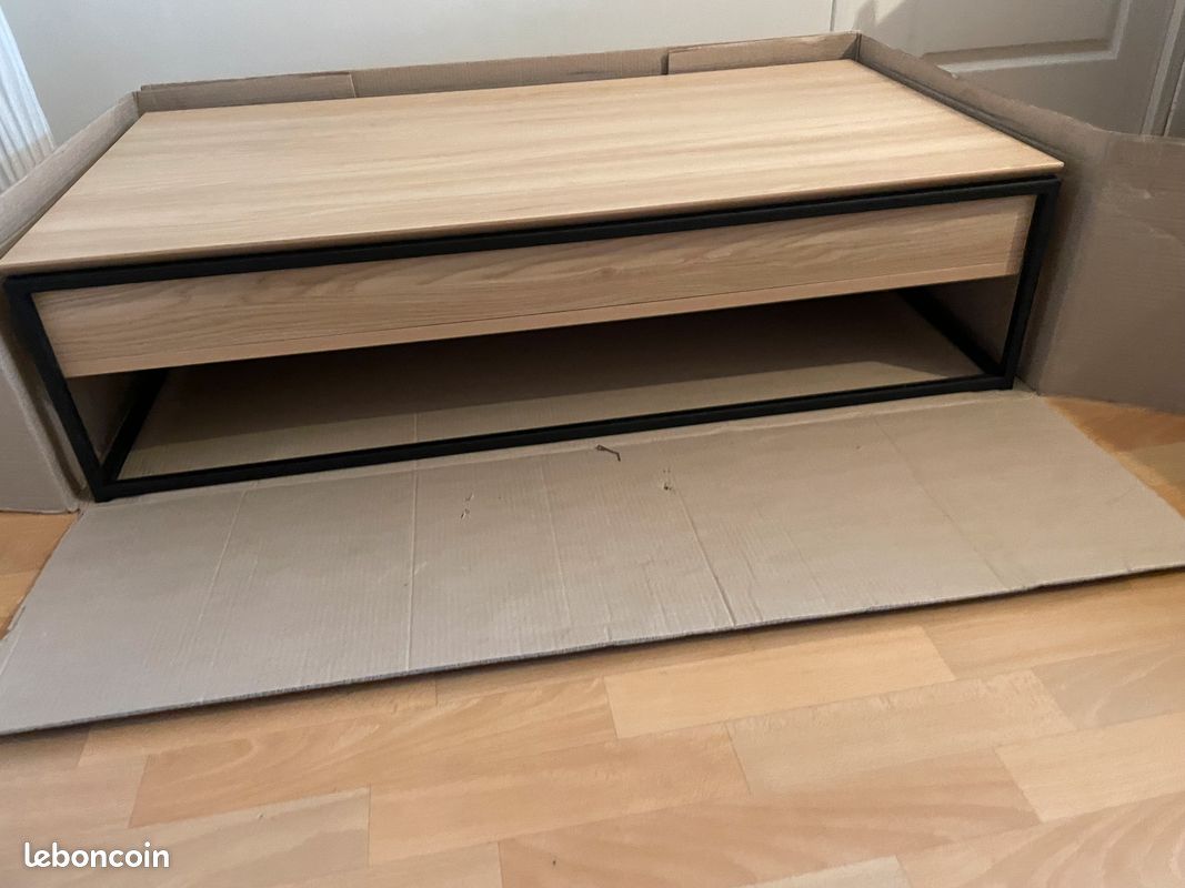 TABLE BASSE RECTANGULAIRE avec coffre POLTRONESOFA (image 1)