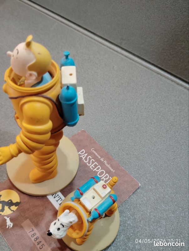 Figurine de Collection Tintin Milou en cosmonaute 9cm Moulinsart 42187 (2014