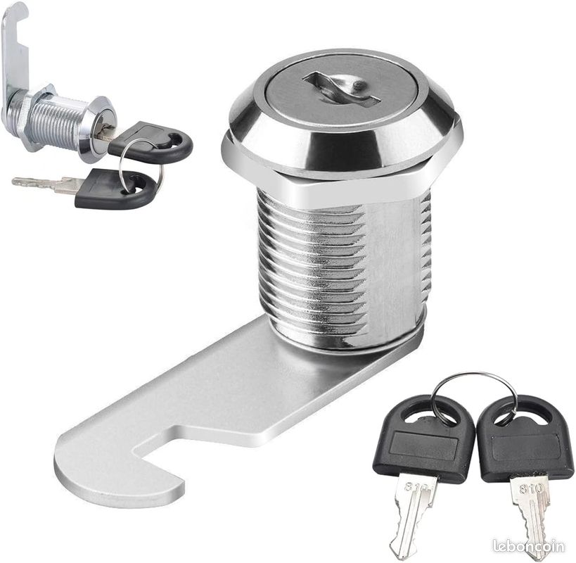 Code Combinaison Serrure À Came Clé Pour Boîte Aux Lettres Pour Camping-Car 3 Cadrans Noir[H1200